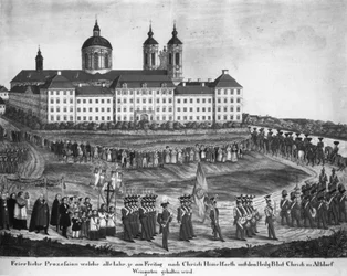 Holy Blood Procession in Altdorf-Weingarten, around 1840 (before 1848)
